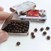 NEW 1 Box + Chocolate Balls 1/6 Scale Dollhouse Miniature Chocolate Bean for Blyth Barbies BJD OB11 Doll House Kitchen Play Toys 2