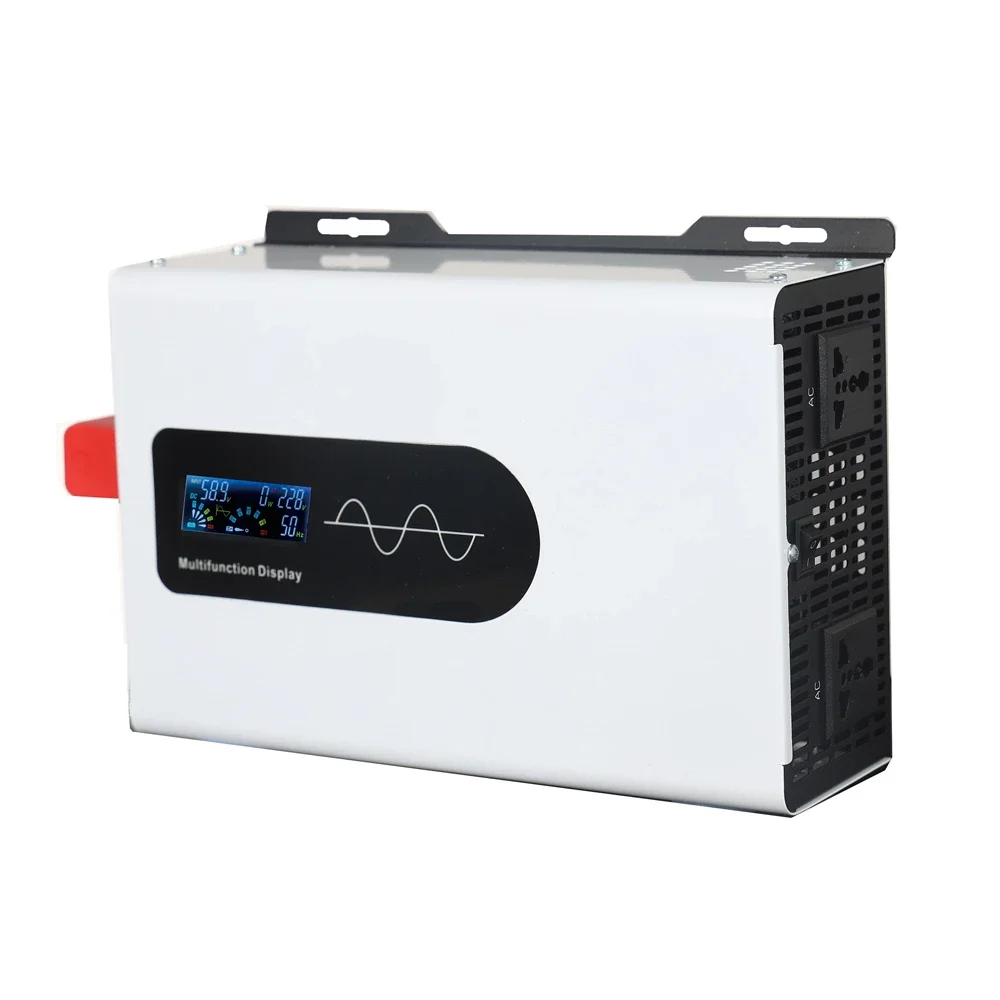 Inverter 6000W 5000W 12V 24V 48V 60V 72V DC a 220V AC Onda Pura 50HZ Convertitore di Frequenza con Display Intelligente - immagine 2