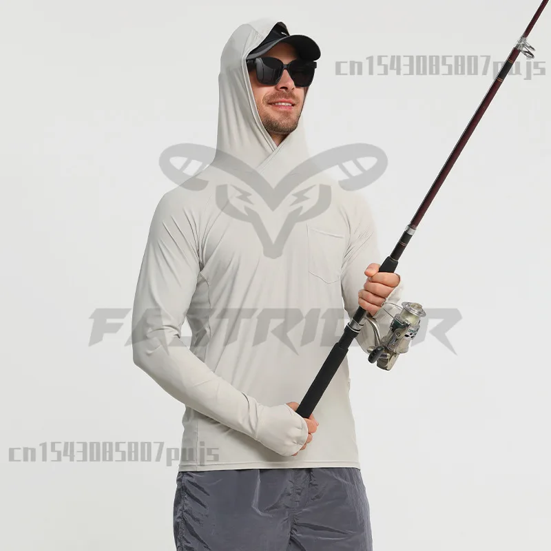 Long Sleeved Men's Fishing Suit New Fast Drying UV Resistant