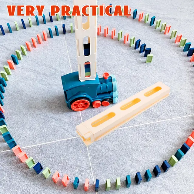 2 Pcs Domino Fun Train Clips Accessories Toy Dominoe Blocks Plaything Box Toddler 4