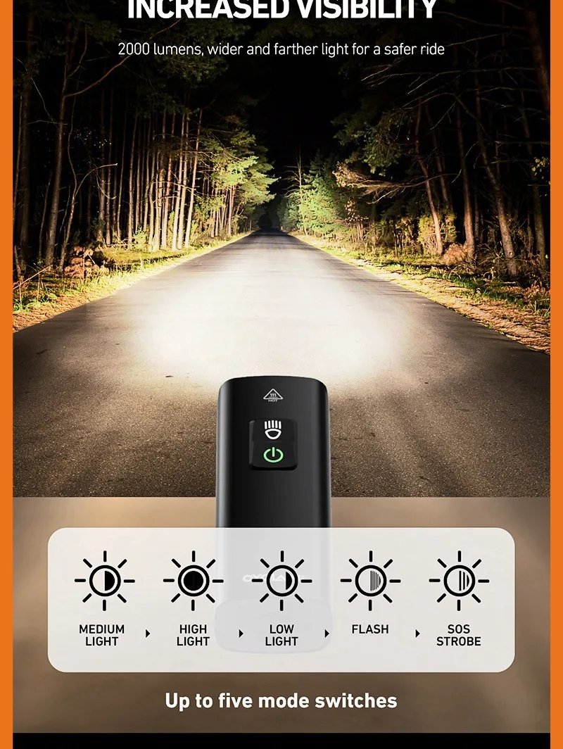 BR-2000 монтиран на кормилото на велосипед