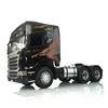 1/14 LESU 6*4 Metal Chassis Tractor Truck Kit Radio Control Vehicle Painted Cabin R730 High Roof Motor Toy DIY Model THZH0928 1