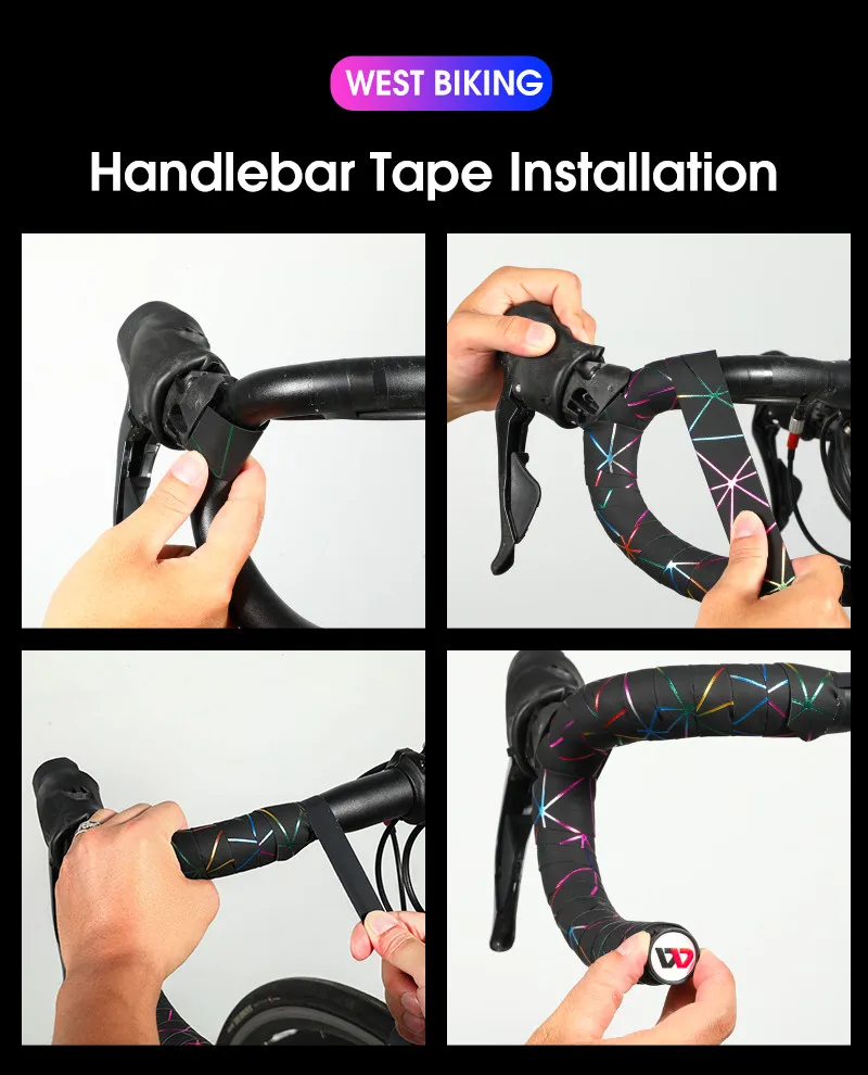 WEST RADFAHREN Fahrrad Lenker Band EVA Anti-rutsch Stoßdämpfung MTB Rennrad Griff Bar Strap Mit Stecker Radfahren Zubehör – Detail 12