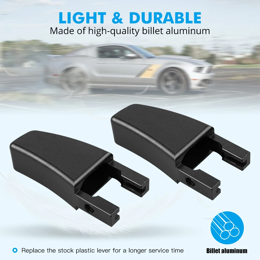 BEVINSEE 시트 릴리스 레버 노브, 포드 머스탱 2005-2014, 5R3Z-6362762-AAC 교체