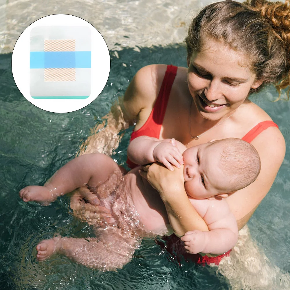 50 Pcs Navel Stickers Gtube Button Covers Breathable Paste Infant Baby Belly Band Swim Supplies Waterproof Patch