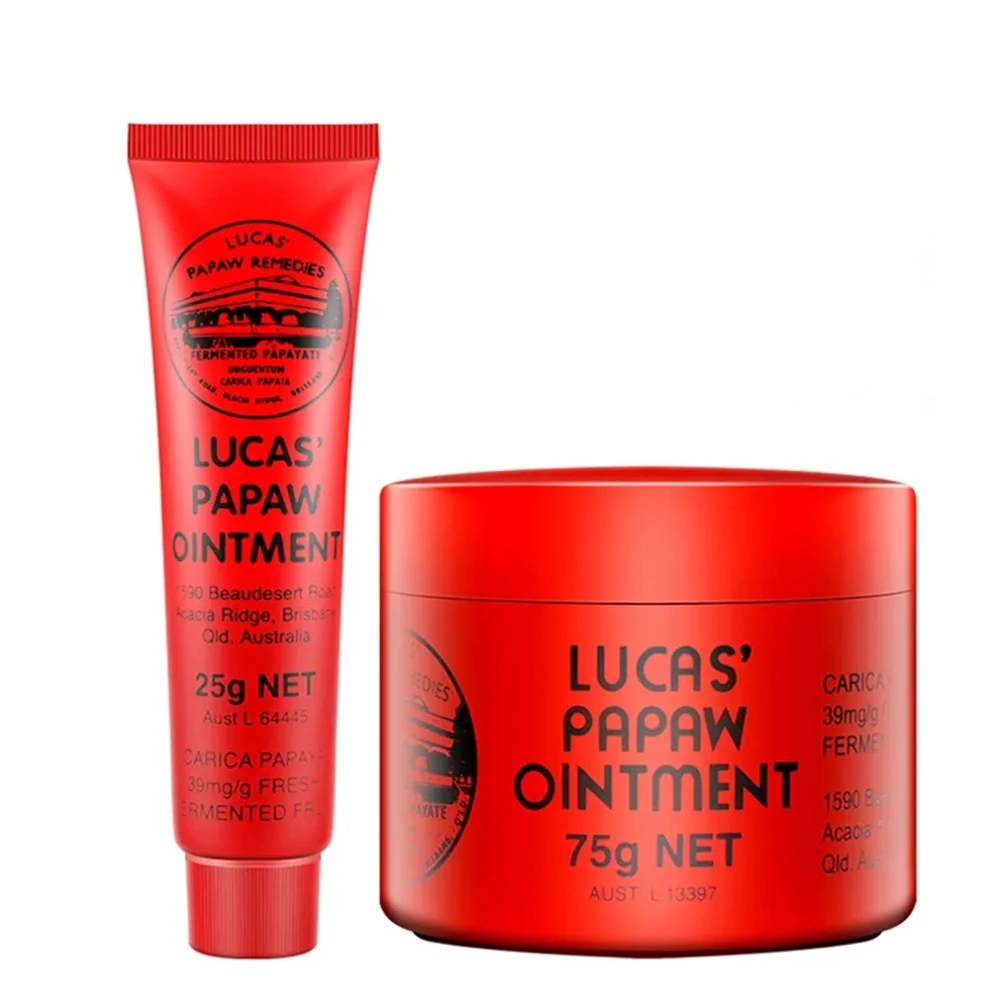 Au Lucas Papaw Unguento Rash Cream Balsamo Per Le Labbra Cura Della Pelle Delle Ferite Papaya Riparazione Della Pelle Crema Papaw Olio Lucas 25G/75G