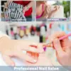7PCS Nail Brushes for Nail Art Nail Liner Brush Nail Dotting Brush and Nail Art Brush Holder for Nail Design Gel Polish 6