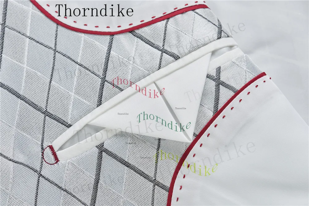 Thorndike Spring Men's Suit Foreign Trade Wedding Dress Jacket+Pants+Vest