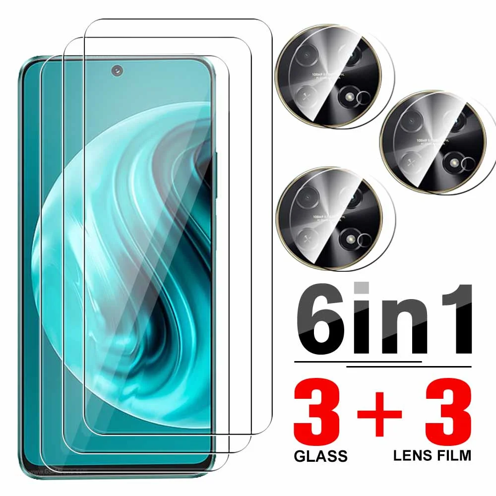 6in1 Protective Glass Case For Huawei nova 12i Tempered Film huawey nova 12i 12s 12se nova12i Screen Lens Camera Protector Films