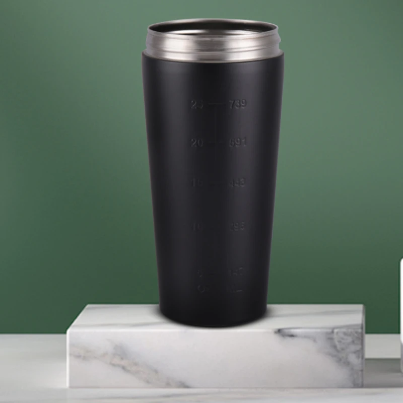 Protein Bottle Shaker Bottle Shaking Cup Protein Shaker Cup Shaker Bottle 500/750ML Stainless Steel Protein Owder Shaker Cup Clear Scale Mixer Nutrition Blender Mug Sports Gym Whey Drink