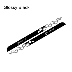 Honeycomb Graphics Sport Styling Vinyl Decals - Car Sticker Accessories (Glossy Black)