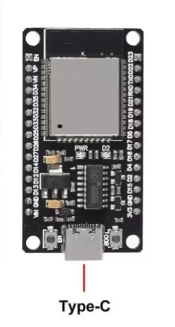 ESP32 USB-C Microcontroller Module with WiFi & Bluetooth