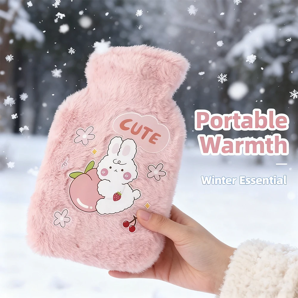 Winter Soft Hand Warmer Cute Kawaii Water Bottle Mini Explosion-proof Portable Winter Reusable Hand Warmer 250/500ML