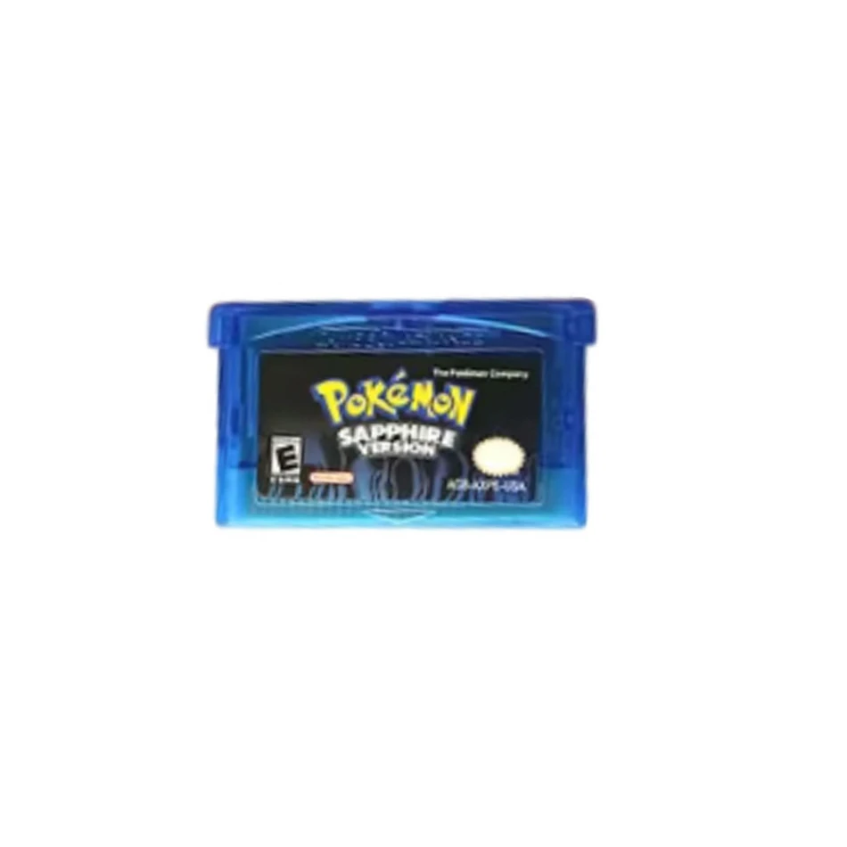 Game Card NDSL/GBM/GBASP GBA Game Cassette Classic Hot Selling Pocket Monster Red, Blue, Emerald, Fire Red Leaf 4