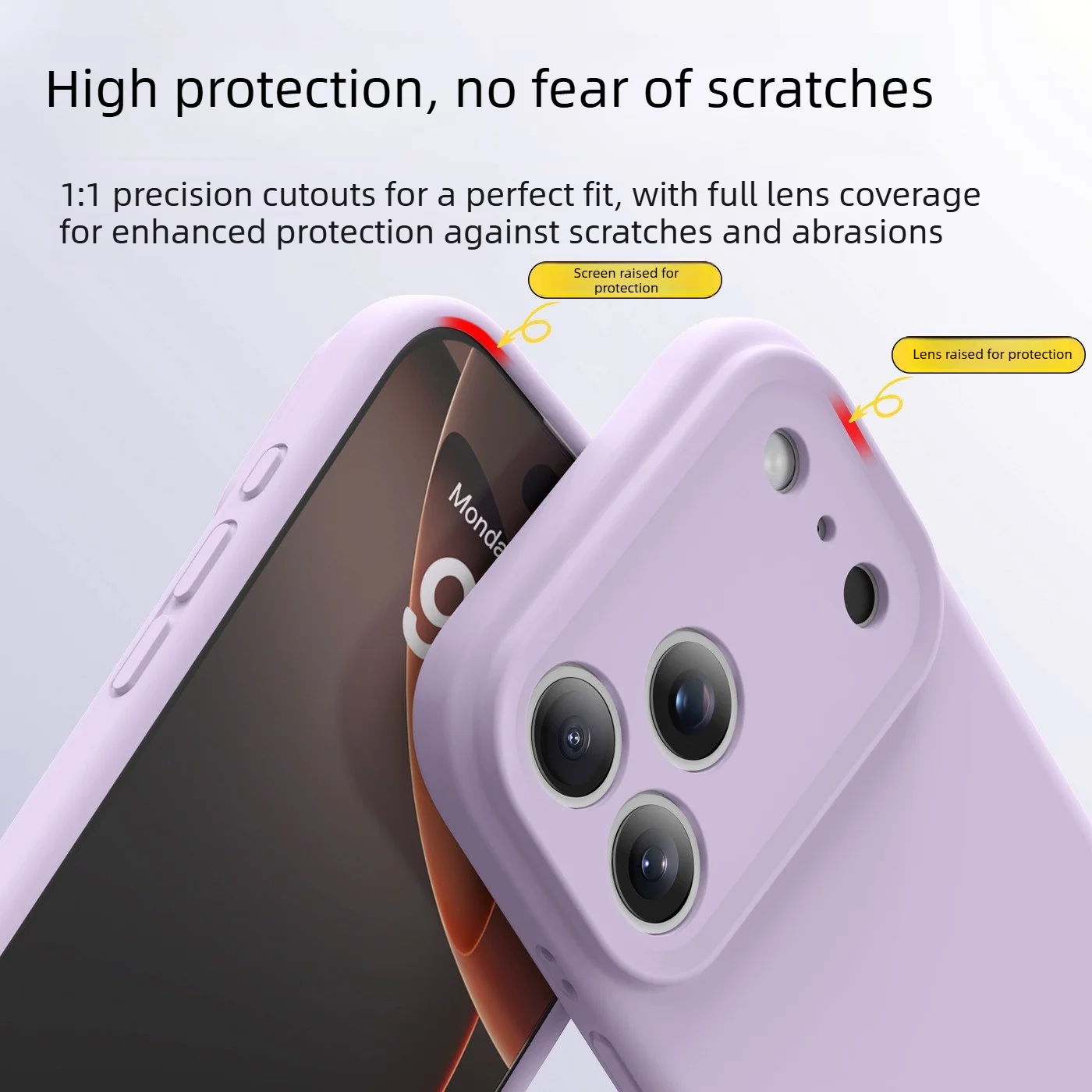 Premium Liquid Silicone Anti-Drop Phone Case with AI Camera Button Protection