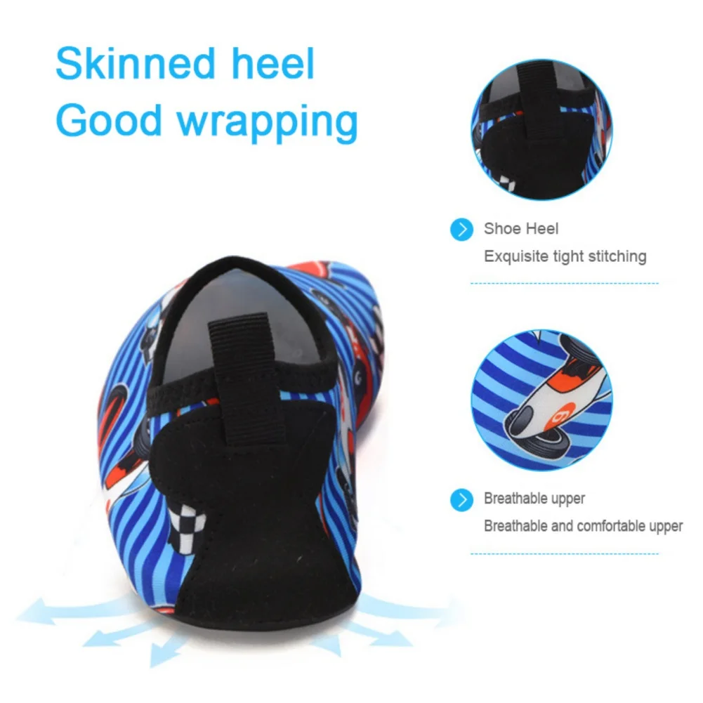 Children's Beach Shoes Boys And Girls Barefoot Non-Slip Wading Snorkeling Soft Soled Rubber Diving
