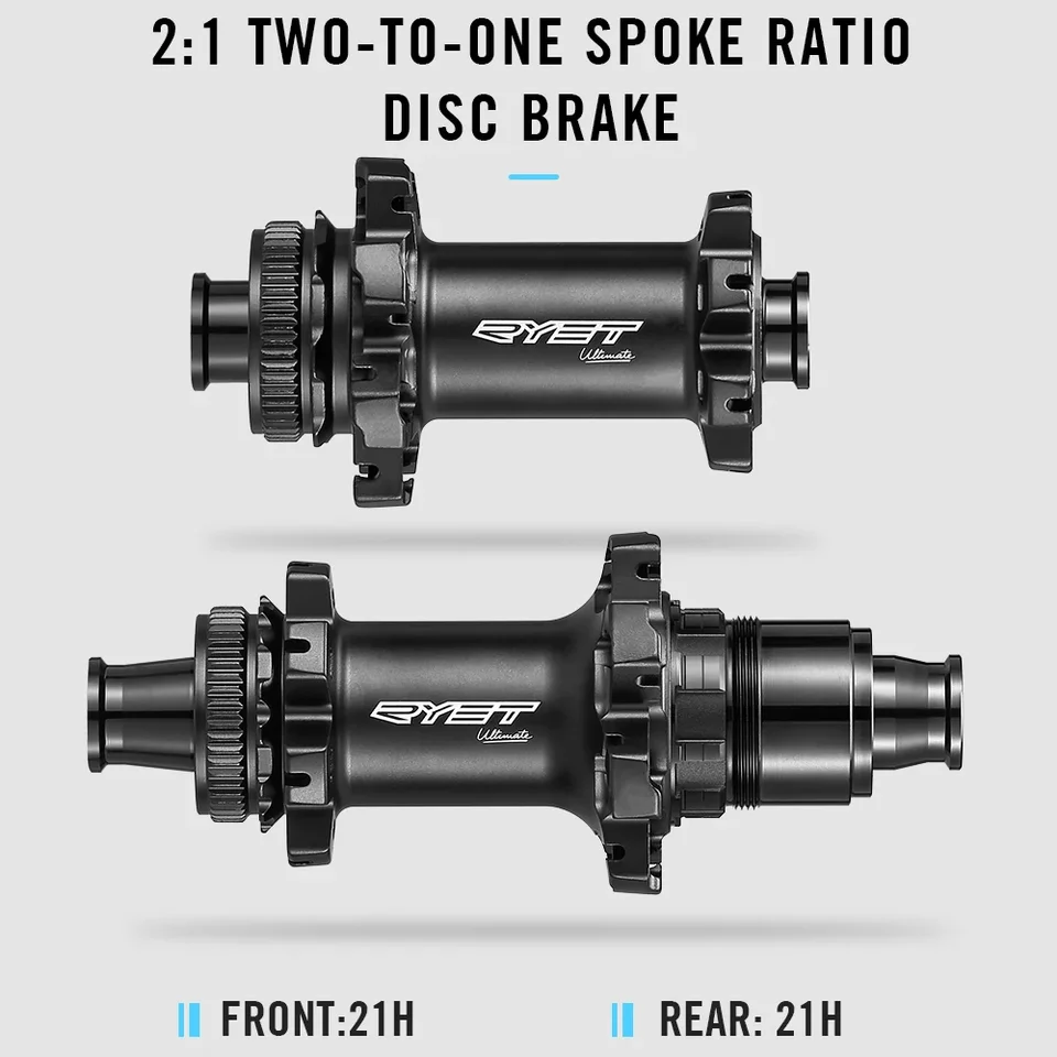RYET カーボンホイールセットロードバイク正弦波自転車リムセット