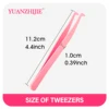 High Quality Premium Imported 402 Stainless Steel DIY Eyelash Makeup Tools Portable High-elasticity Lashes Tweezers for Personal 6