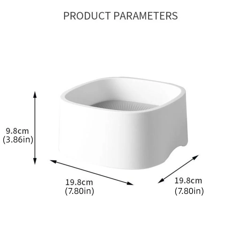 Not Wet Mouth Dog Floating Bowl Anti-Splash Dustproof Cat Water Drinker Plastic 1200ml Pet Water Dispenser For Dogs Cats