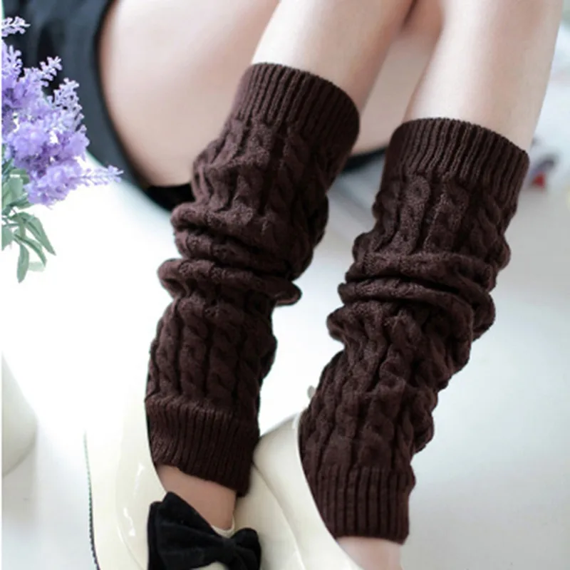 Leg Warmers Japanese Lolita Knit Socks Wool Ball Cosplay Women Autumn Winter