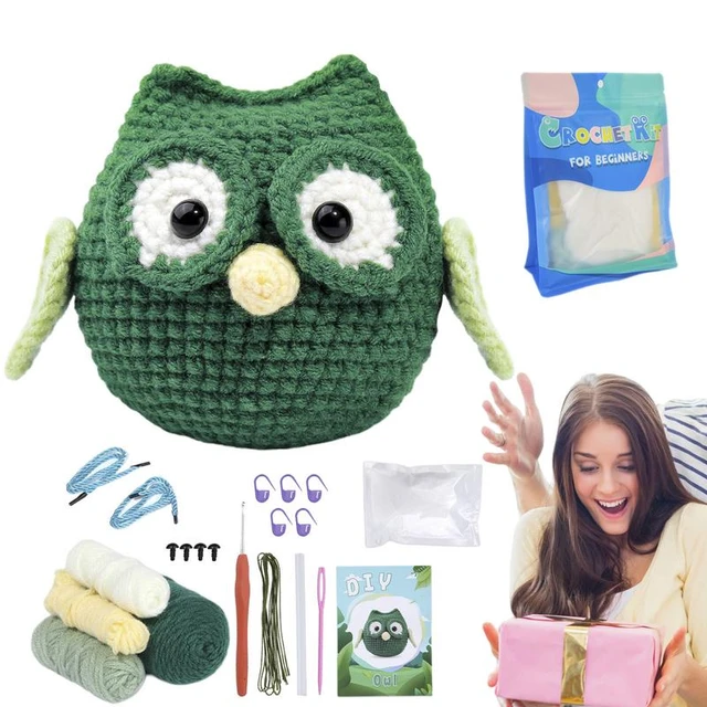 Crochet Animal Kit Woobles Crochet Kit For Beginners Knitting Kit DIY Craft  Art For Adults And Beginners Crochet Owl Kit Woobles - AliExpress