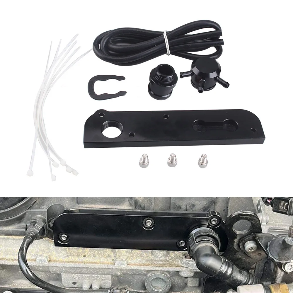 Set Di Adattatori Pcv Per Audi Vw 2.0 Tfsi Ea113 Soluzione Di Coppia Del Motore Adattatore Pcv Billet Con Coperchio Del Kit Boost
