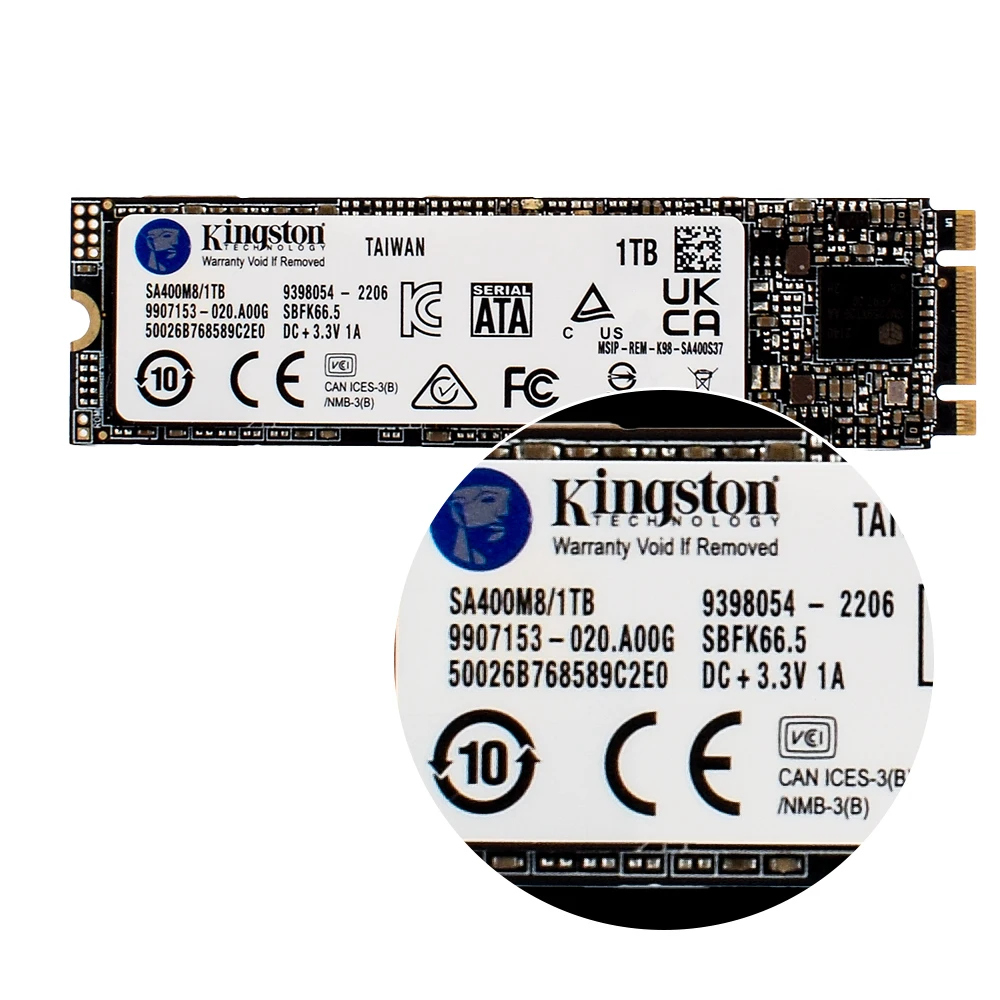 Kingston A400-NGFF SSD M.2 2280 Internal Solid State Drives