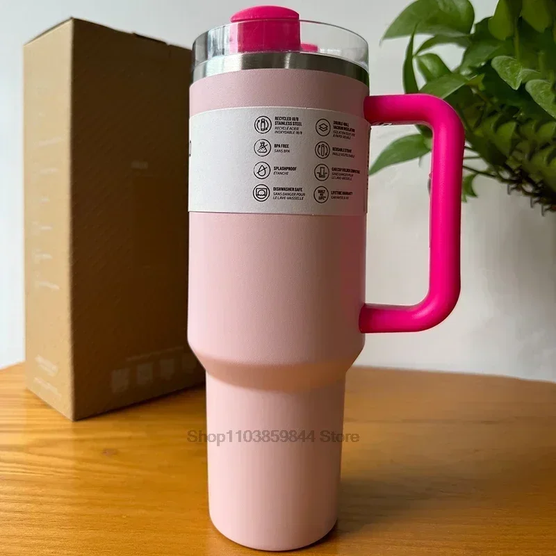 thumbnail image 1 of 2025 new Large Capacity 40Oz Stainless Steel Vacuum Flask - Insulated Tumbler Cup with Lids and Straws, Perfect for Travel, 1 of 5