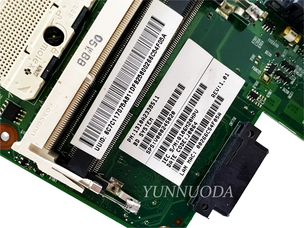 Original para Toshiba Satellite L630 L635 Portátil Placa-mãe Hm55 Ddr3 6050a2338501-mb-a02 V000245020 100 Testado - Imagem 4