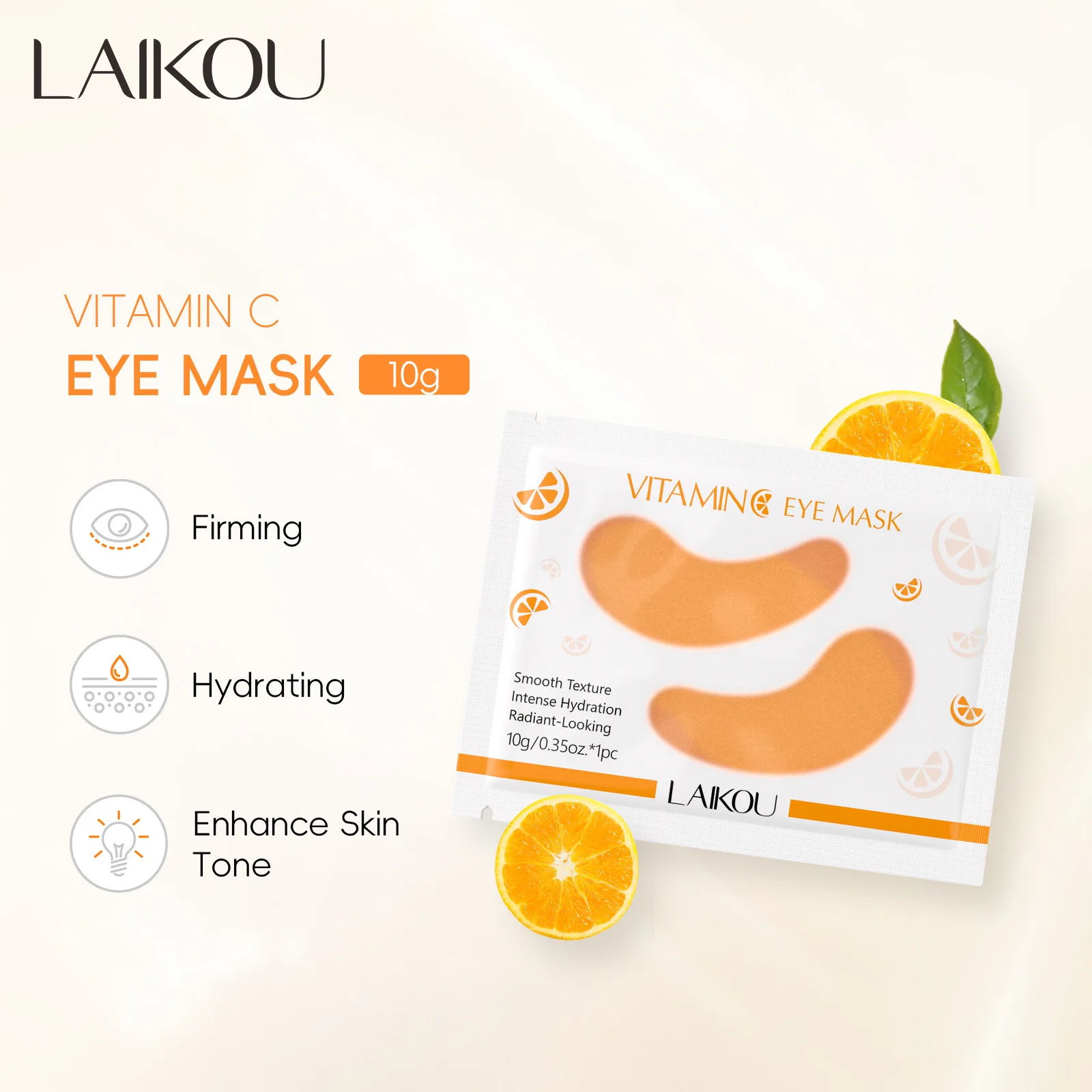 5/10/15 Pairs Laikou Sakura 24K Gold Eye Mask Anti Dark Circles Remove Eye Bags Anti-Aging Moisturizing Vitamin C Eye Patches 5