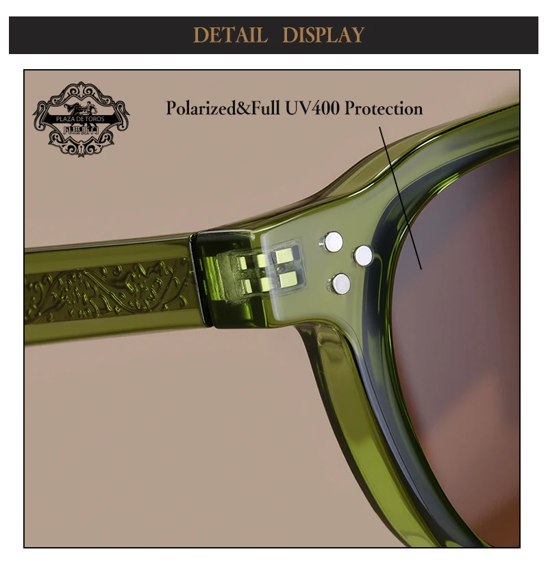 Retro Polygon Sunglasses - Womens TR90 Frame Polarized UV400 Summer Shades