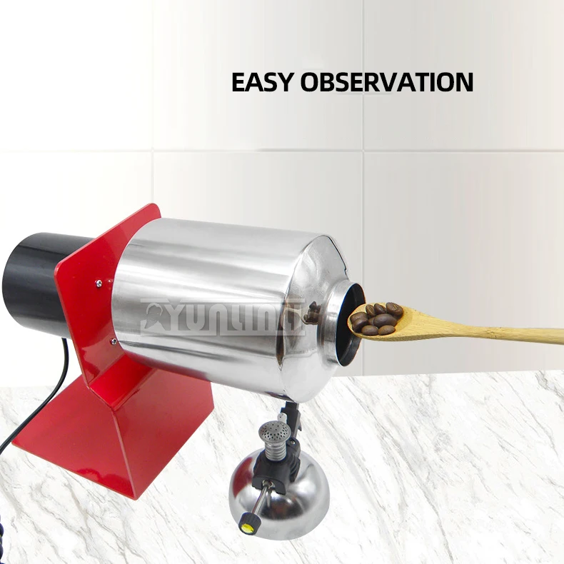 Description Picture 6 of itemElectric Coffee Roaster Stainless Steel Coffee Bean Baking Tools Household Koffiebonen Rotating Machine