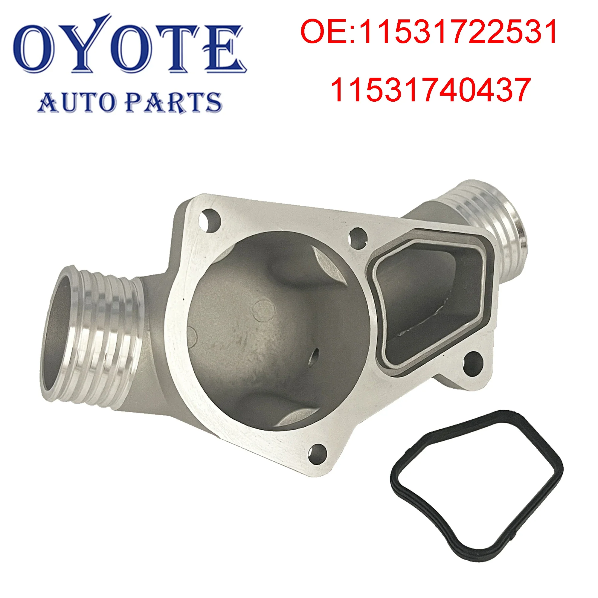 OYOTE 11531722531 11531740437 Thermostat Housing Cover with Gasket For BMW M3 Z3 E34 E36 thermostat housing cover