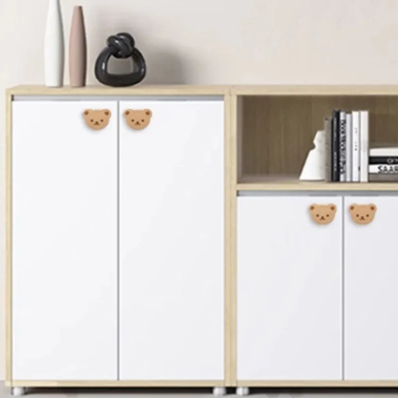 Walnut Wooden Door Pulls Cute Clouds Stars Shape Furniture Handles Kitchen Cabinet Handles Cupboard Wardrobe Doors Knobs