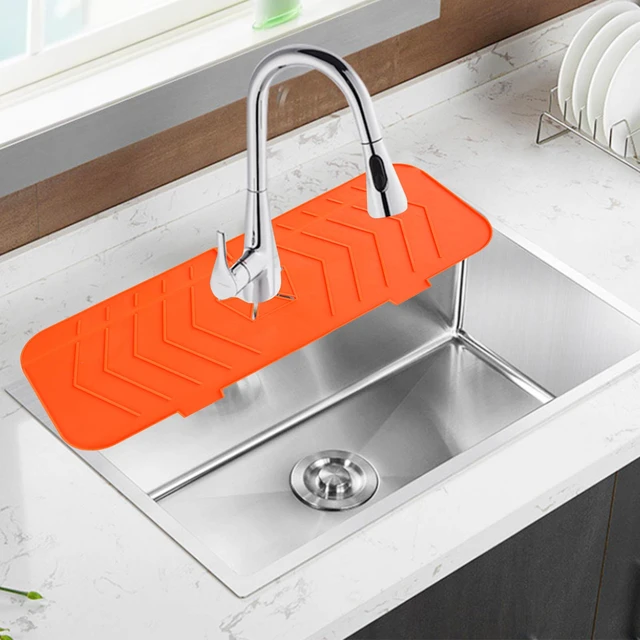 Rubinetto della cucina tappetino assorbente lavello paraspruzzi rubinetto  in Silicone Splash Catcher protezione da appoggio per gadget da cucina per  il bagno - AliExpress