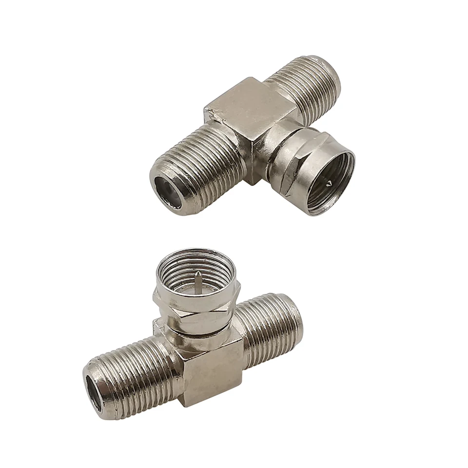 thumbnail image 2 of 2 Way F-Type Aerial Satellite Splitter Combiner TV Virgin Cable Sky Coax 3 X F 2 of 9