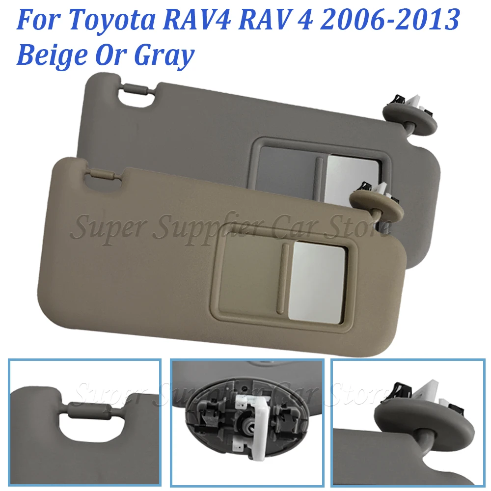 GrayBeigeCarLeftRightReplaceSunVisorBlockShade7432042501B2