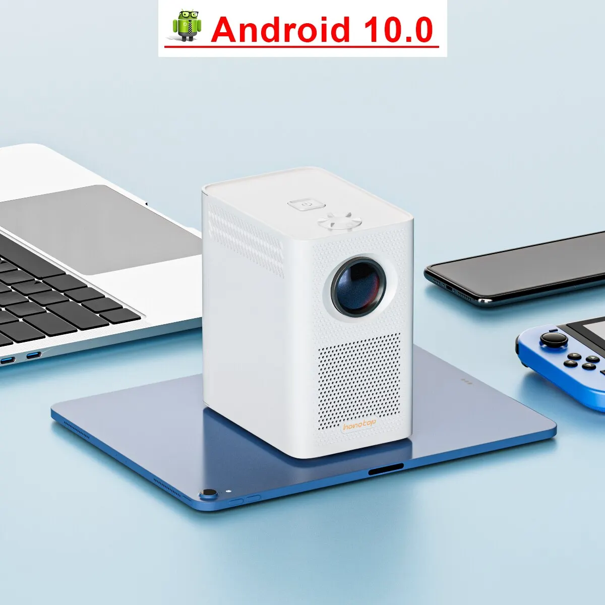S30MAX Mini projetor inteligente portátil, projetores Android com Wi-Fi ...