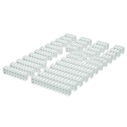 34 - Piece Acrylic Cable Comb Set for Streamlined Cable Management (White with a bit of)