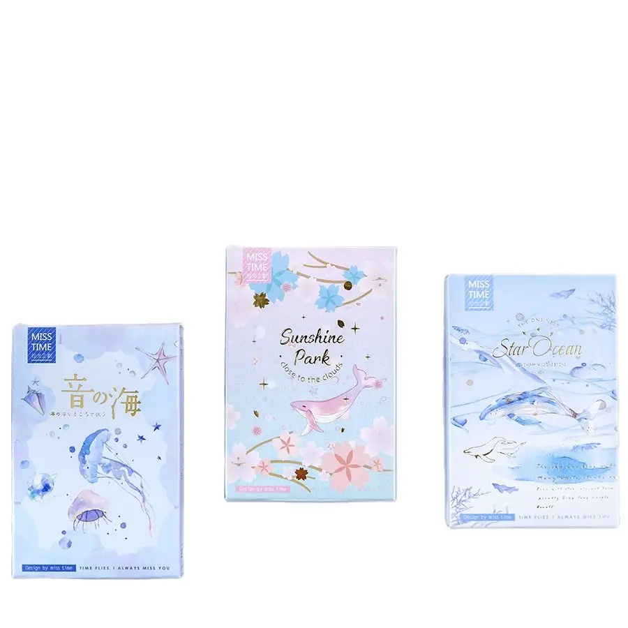 28 Sheets/Set Dream Of Blue Sea Series Lomo Card Mini Paper Postcard Message Card Christmas Gifts
