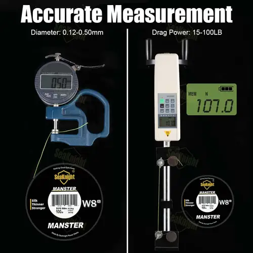 SeaKnight NEW MONSTER/MANSTER W8 II 150M 300M 500M 8 Strands Casting Braid Fishing Line 15LB-100LB Smooth Multifilament PE Line - Image 5