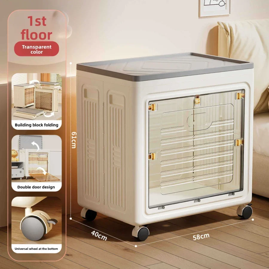 Home Clothing Storage Cabinet, Foldable Clothing Storage Box, Large Capacity Dust-proof Organizing Storage Box Storage Boxes