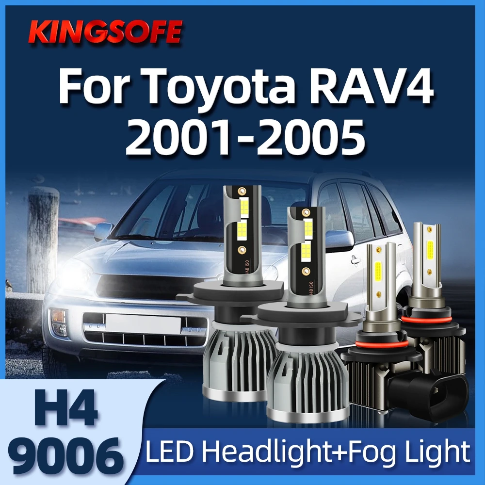 

KINGSOFE H4 LED Car Headlight Bulb 110W 26000LM Auto Light Lamp 6000K 12V For Toyota RAV4 2001 2002 2003 2004 2005