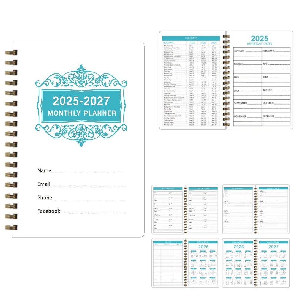 2025-2027 Monthly Planner/Calendar 2025-2027 Monthly Planner, January 2025-2027, 3-year Monthly Planner For Back To School 4