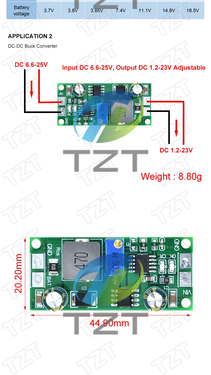 TZT 1/3PCS DD28CRTA 1A 3,7-18,5 V Lade Board Für Lithium-Batterien Oder Lithium-Batterie Packs batterie Ladegerät Modul – Detail 4