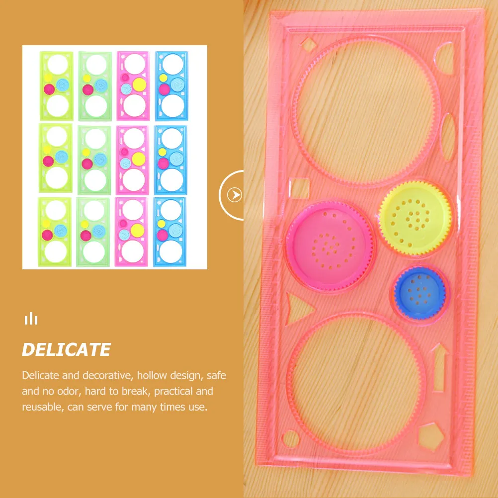 12Pcs 페인팅 스텐실 세트 DIY 공예 홈 장식 나무 표지판 저널 아트 프로젝트를위한 프리미엄 플라스틱 어린이 드로잉 스텐실