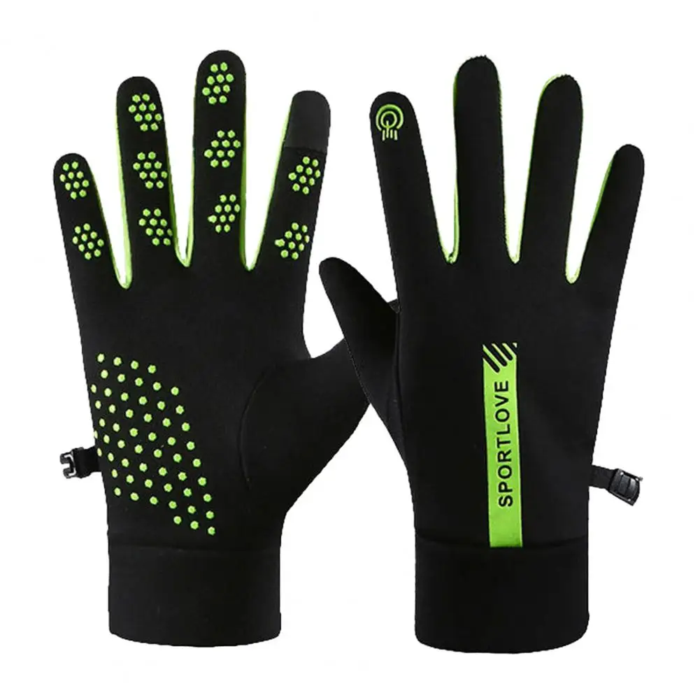 

Wear-resistant Gloves Winter Gloves Splash-resistant Windproof Thick Plush Touch Screen Unisex Outdoor Cycling Camping Gear