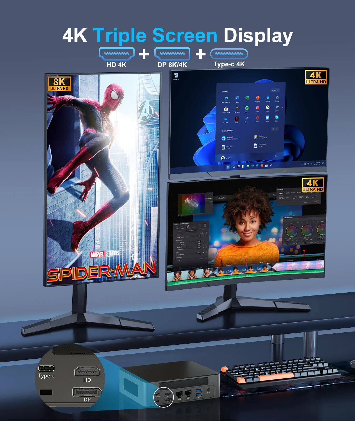 HYSTOU  ھ i7-1360P 13  i7 μ, ̴ PC DP HD-MI, DDR5  10/11  ǻ