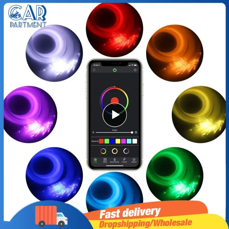 Car Roof Star Light Interior Led Fibra Ottica Light Starry Laser Atmosphere Proiettore Ambientale Galaxy Lights Home Decor