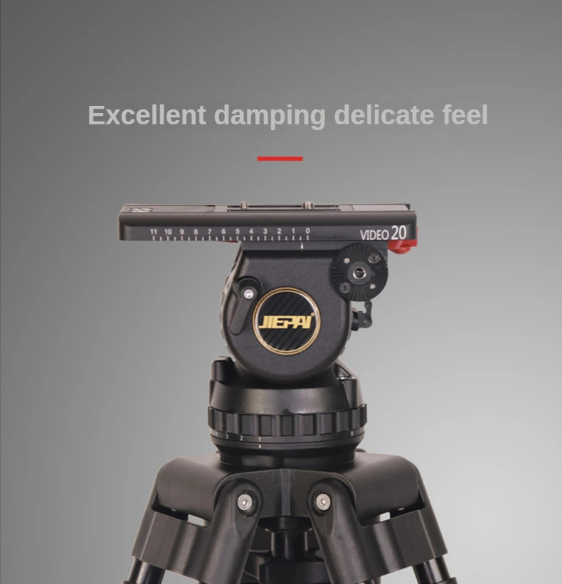 V20L / V20T PRO Heavy Duty Carbon Fiber/Aluminum Video Camera Tripod with 100mm